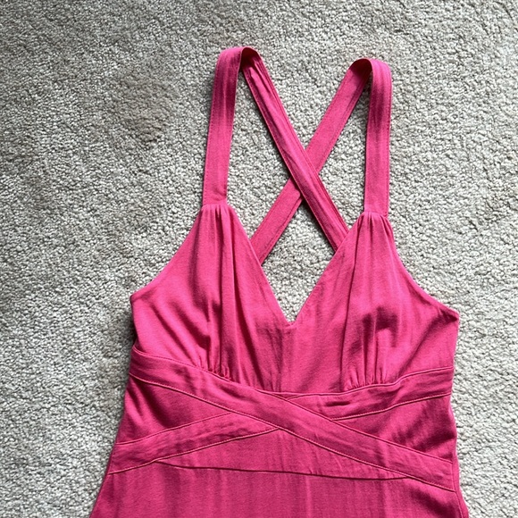 💜 HOST PICK 💜 edc by Esprit Cross Back Fit and Flare Pink Dress - Picture 2 of 10